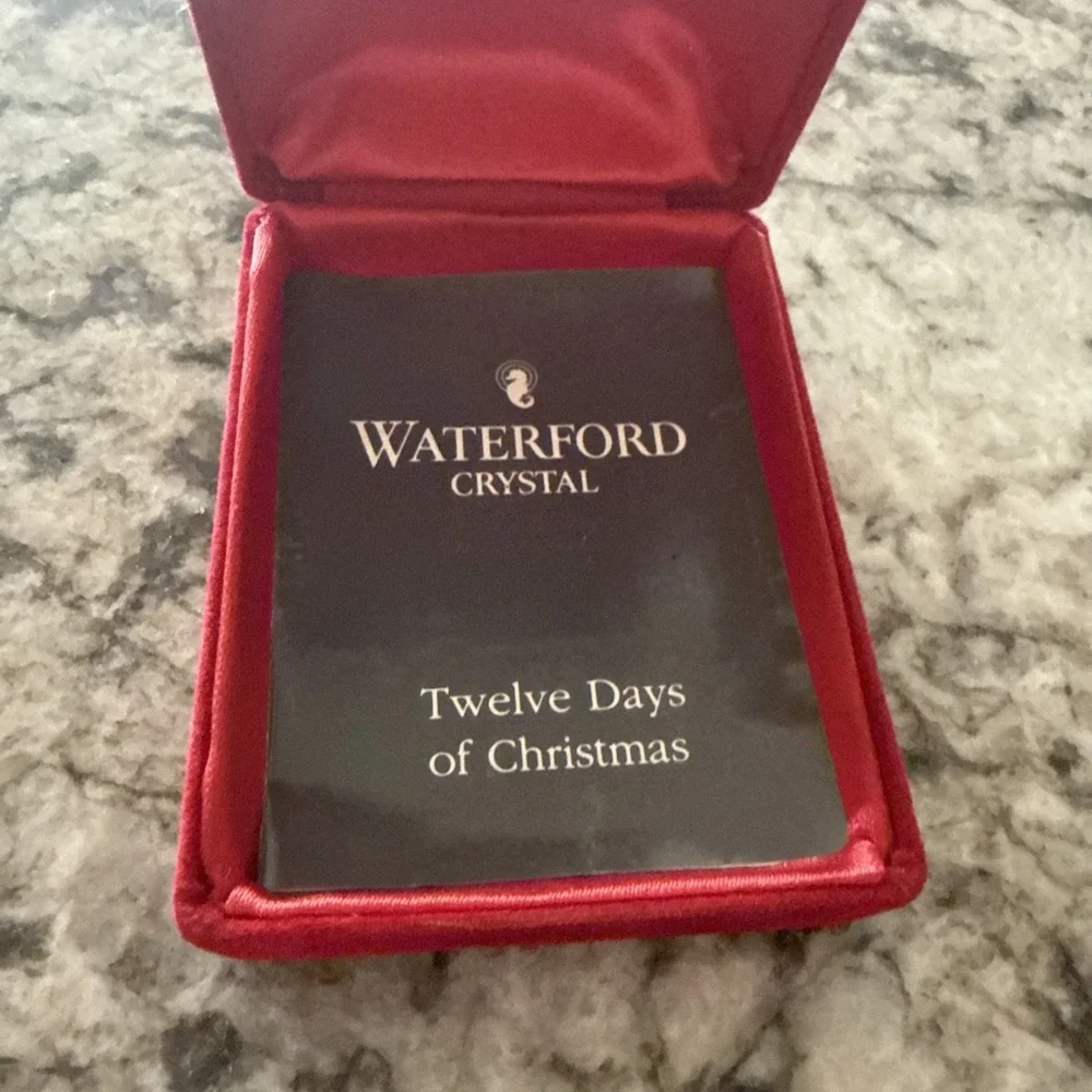 Vintage Waterford Crystal Christmas Ornaments 1992 With Box